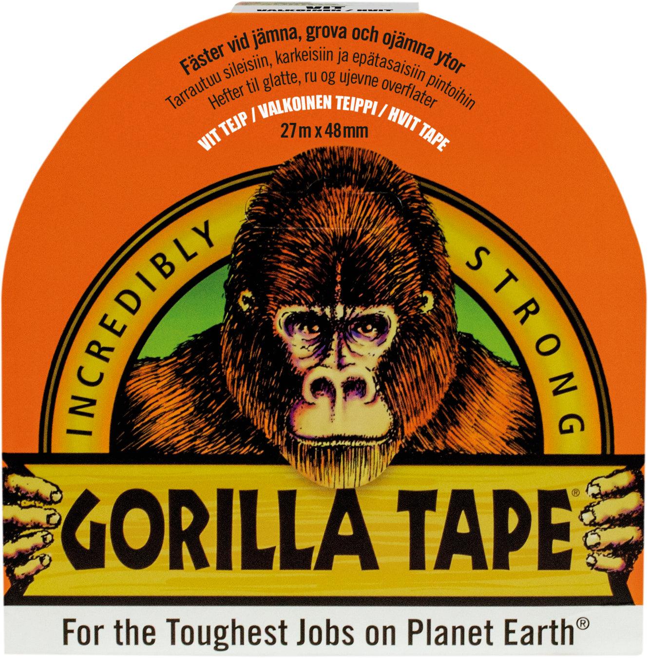 Gorilla Tape, vit. 27 m x 48 mm