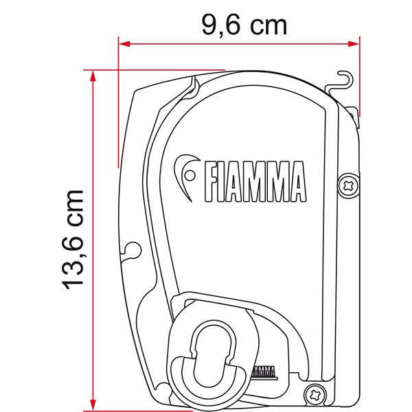 Fiamma laatikkomarkiisi F45s Deep Black. 375 x 250 cm.
