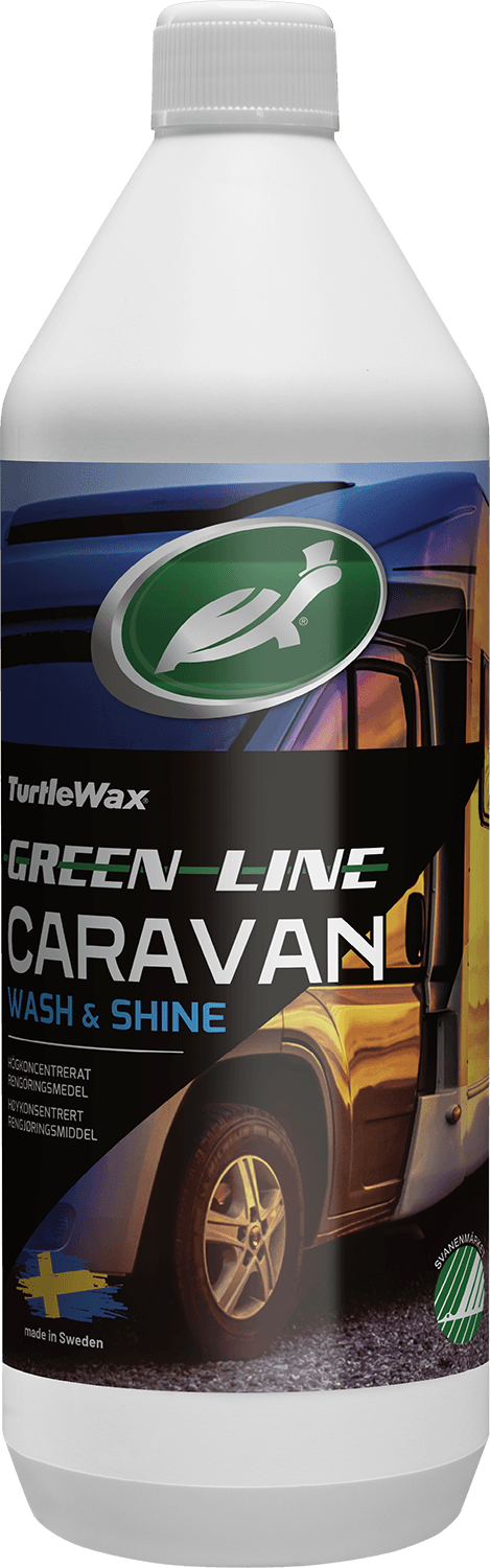 Turtle Caravan Wash & Shine Greenline. Pullo. 1 litra.