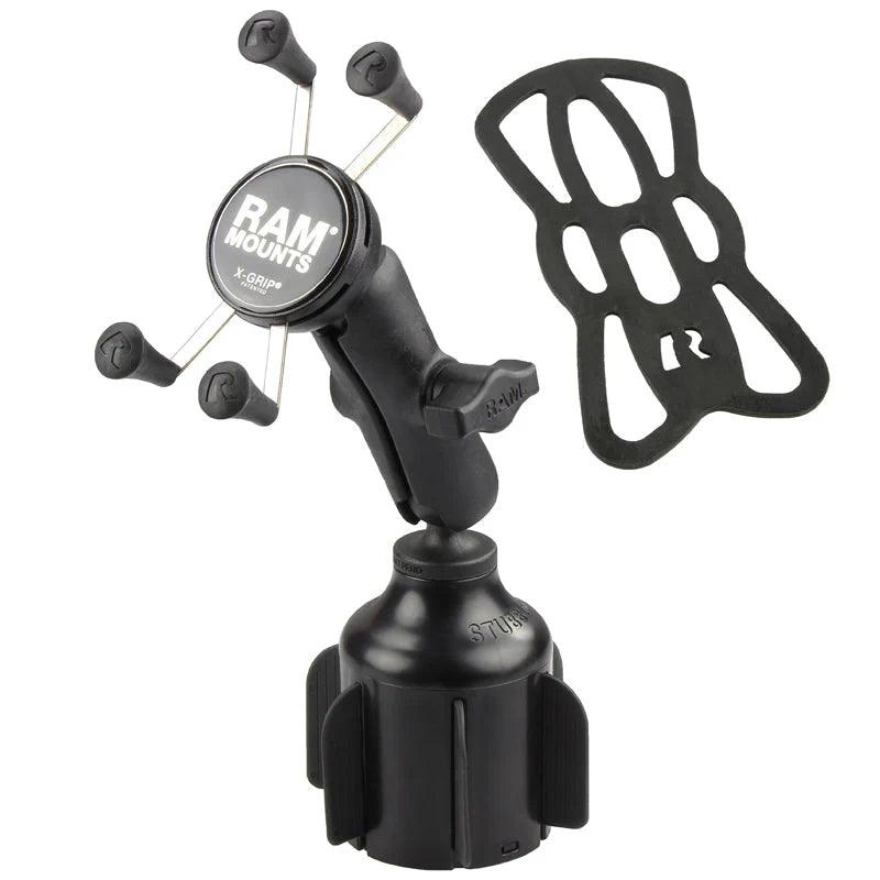 RAM® X-Grip® Phone Mount with RAM® Stubby™ Cup Holder Base