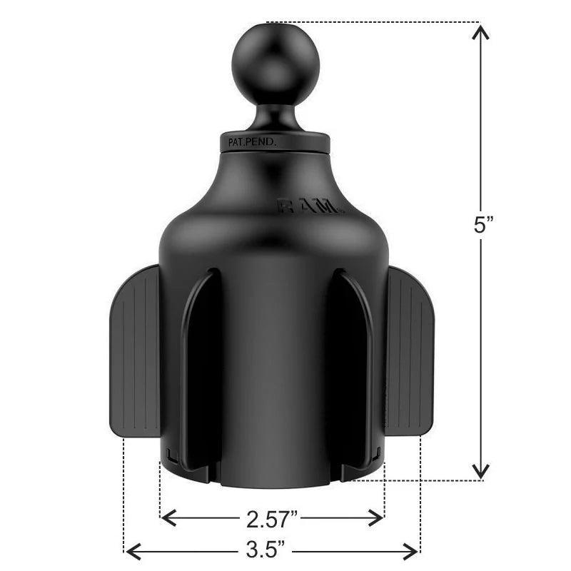 RAM® X-Grip® -puhelinteline, jossa on RAM® Stubby™ -kuppipidike