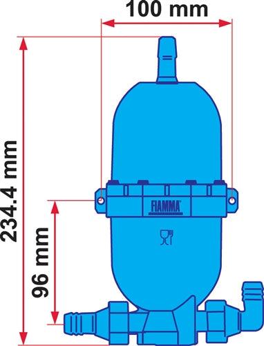 Dränkpump Reich 10-18W. Kapacitet 10 liter/min. Ø 43 mm. Tryck 0,5 bar.