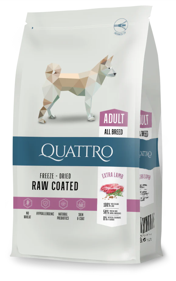 Quattro All Breed Adult, Lamb & Rice 12kg