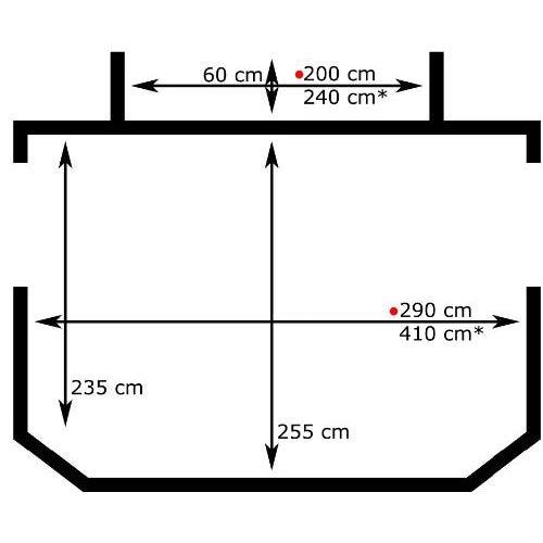 Svenska Tält Standby 3000 Burspråk Bredd 290cm