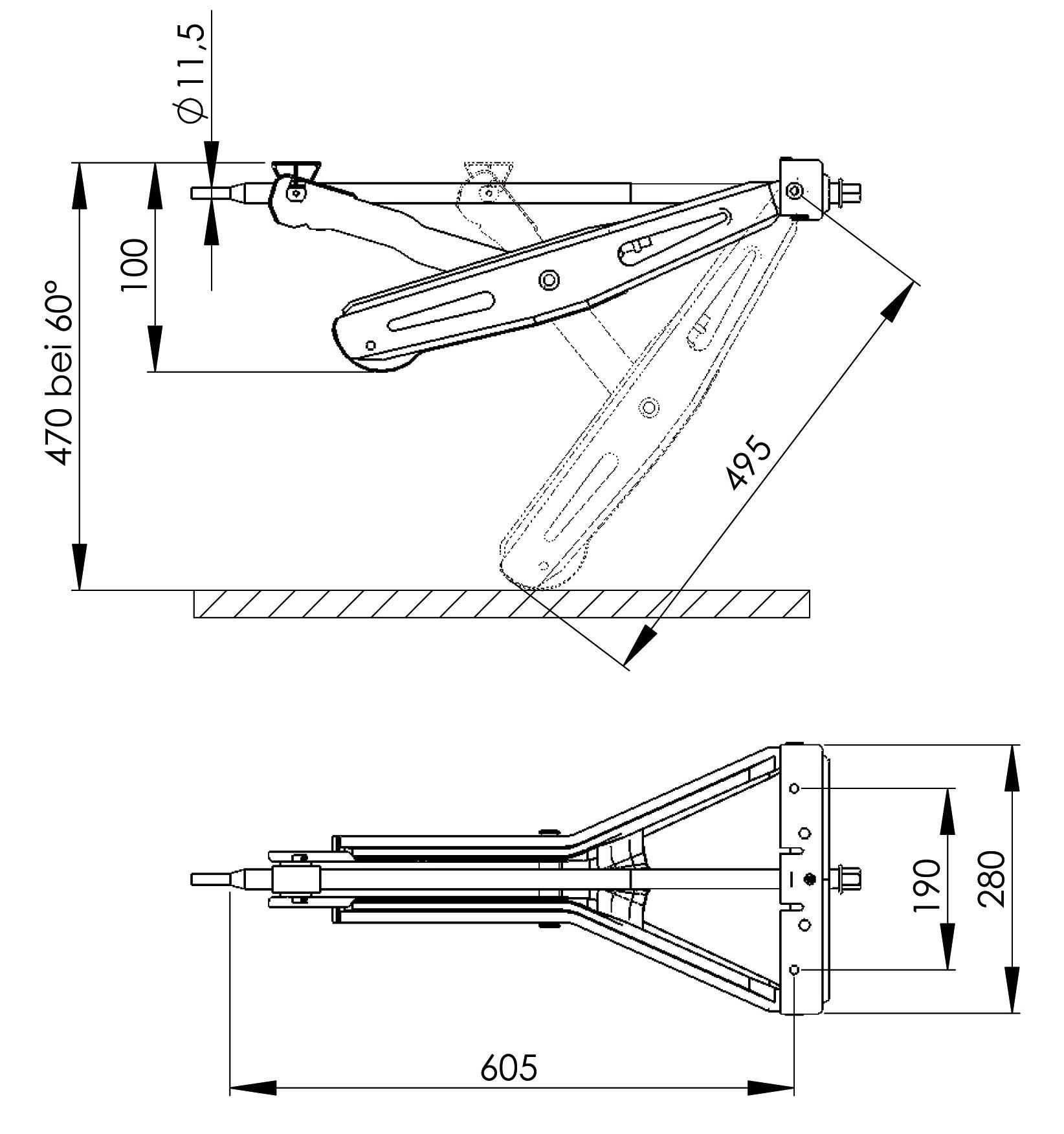 Stödben AL-KO Stabilform