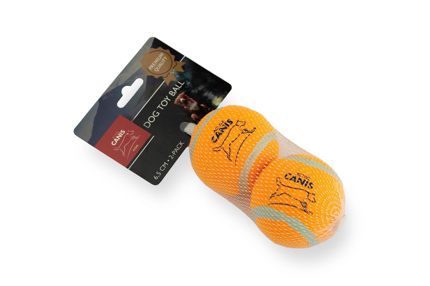 Active Canis Tennispallo 6,5 cm, 2 kpl oranssi