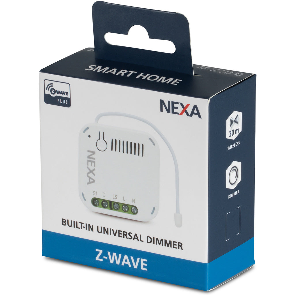 Nexa ZBD-110 Inbyggn. dimmer Energimätning Z-Wave