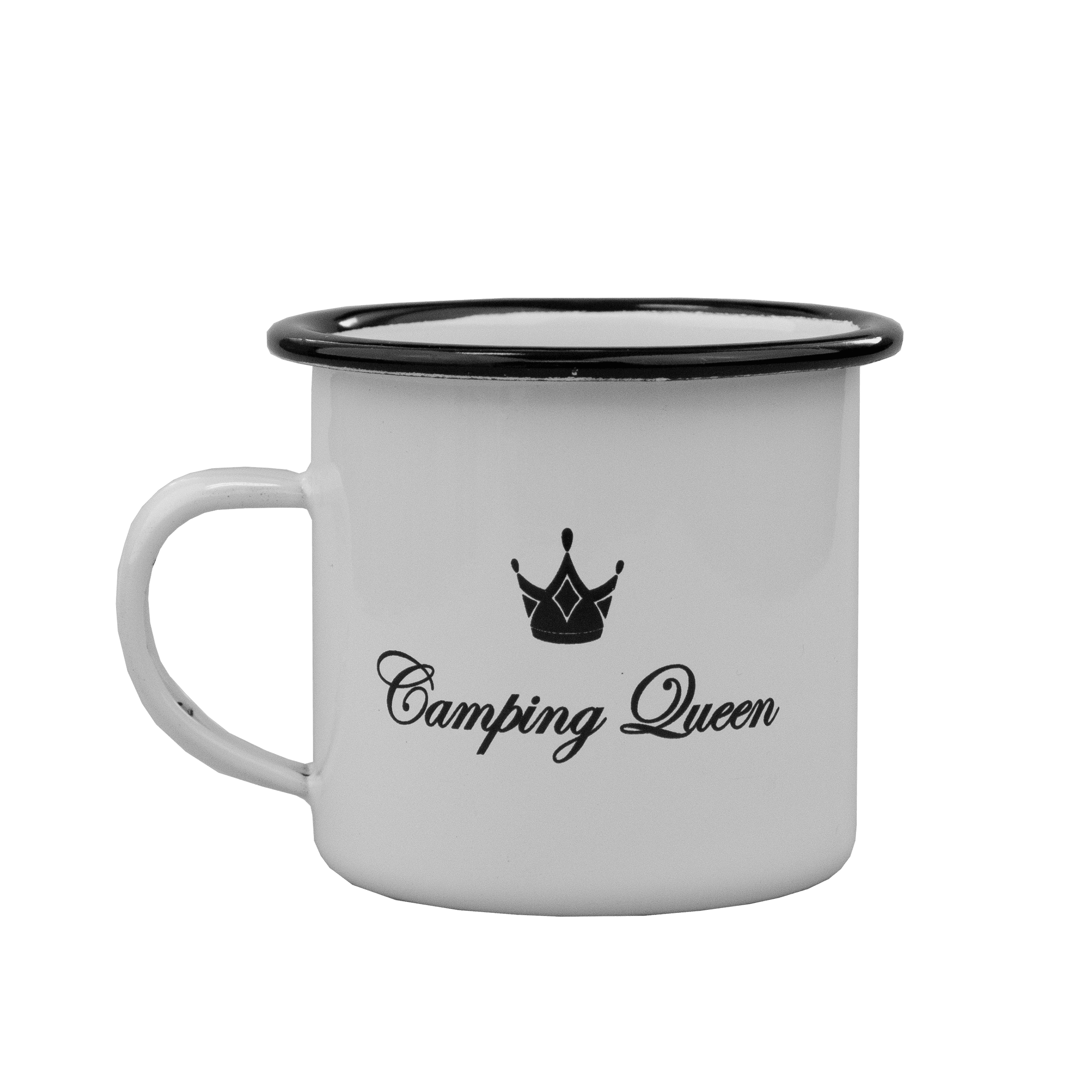 Royal Camping Queen plåtmugg.