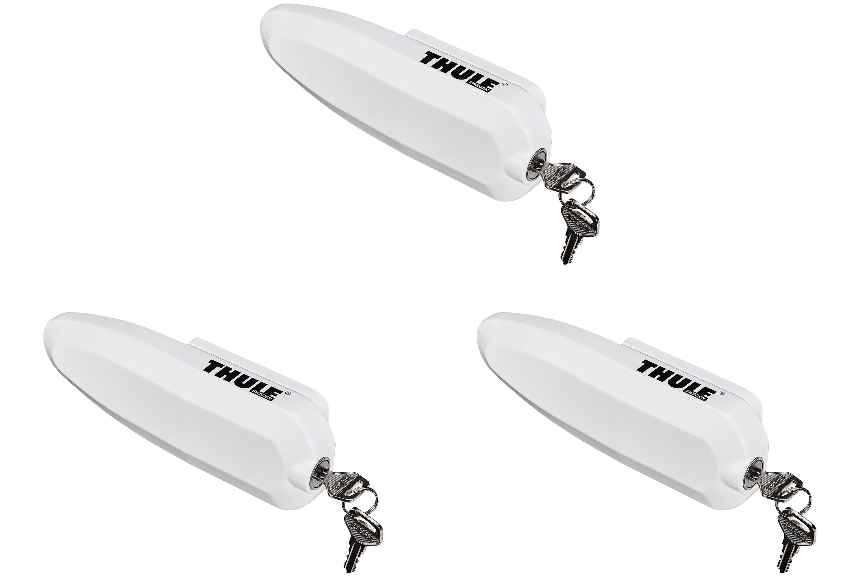 Thule Universallås. Vit. 3-pack.