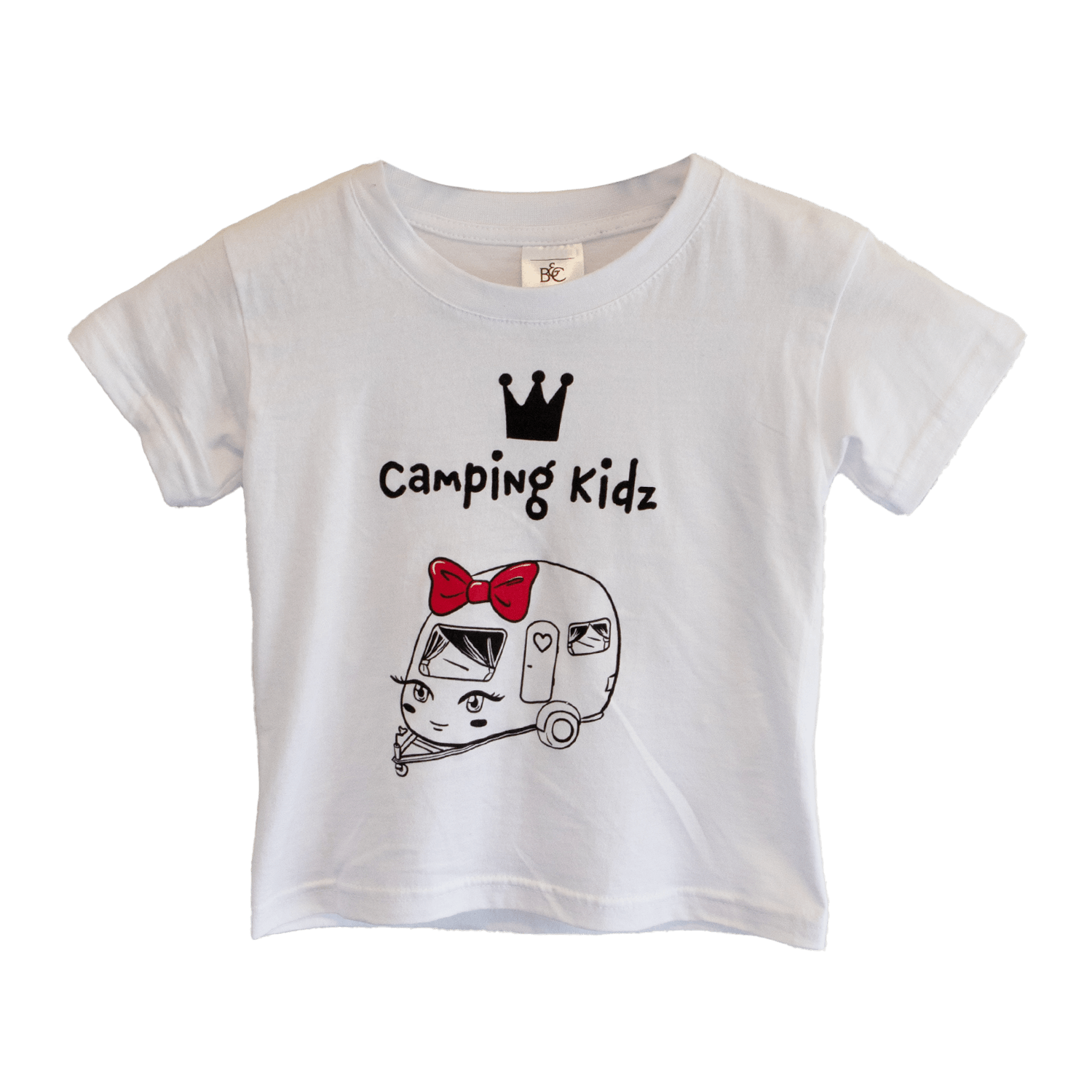 Camping Kidz T-paita "Caravan Girl". Koko 98-104.