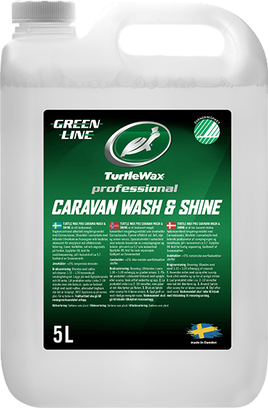 Turtle Caravan Wash &amp; Shine Greenline. Upottaa. 5 litraa.