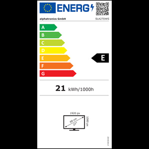 TV alphatronics SLA-Line+ SL27DW. 27” / 68,5 cm