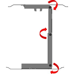 TV-fäste alphatronics Slim Mount 290 Rotation