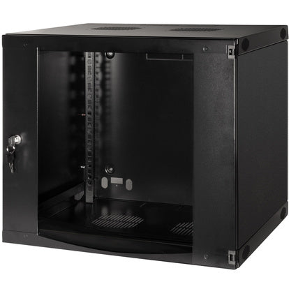 19" Väggskåp/serverskåp U9 540 x 450 x 460 mm Omonterat Svart