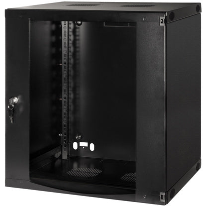 19" Väggskåp/serverskåp U12 540 x 450 x 595 mm Omonterat Svart