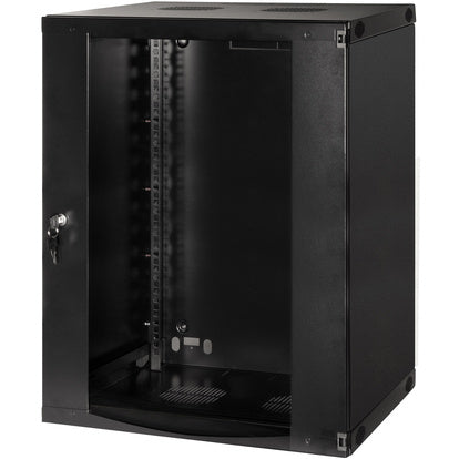19" Väggskåp/serverskåp U15 540 x 450 x 725 mm Omonterat Svart