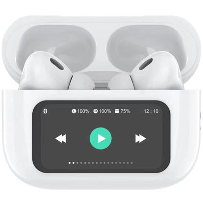 Hörlurar In-Ear TWS ANC ENC LED Sound LED Vit