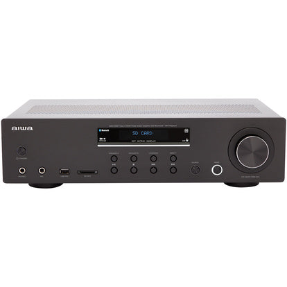 Förstärkare med Bluetooth 2 x 60 Watt RMS Svart