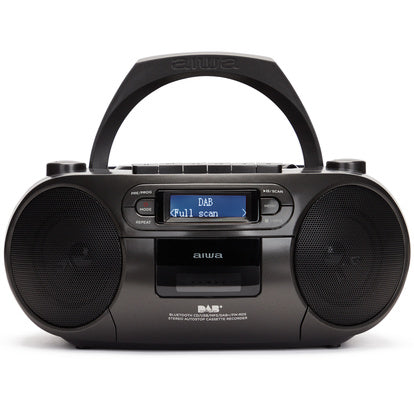 Radio med CD-spelare, Kassettband och Bluetooth Svart