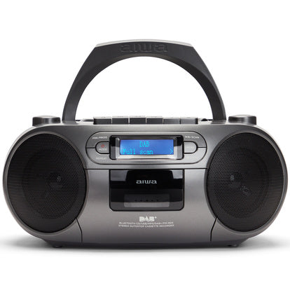 Radio med CD-spelare, Kassettband och Bluetooth Mörkgrå