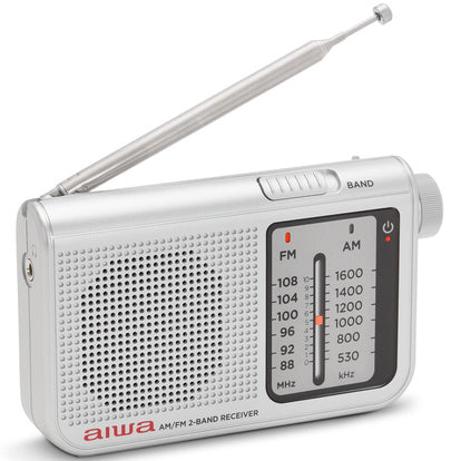 Pocket-radio med FM/AM Silver