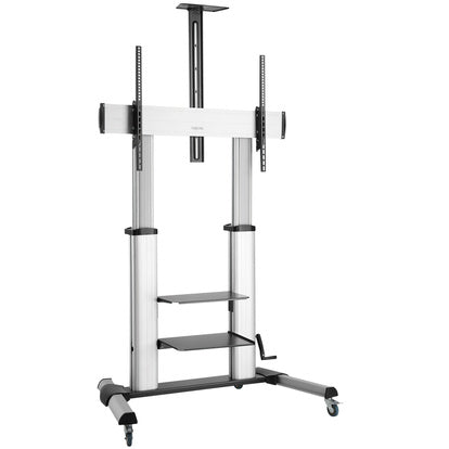 Golvstativ med hjul TV 60-100" max 100kg Alu