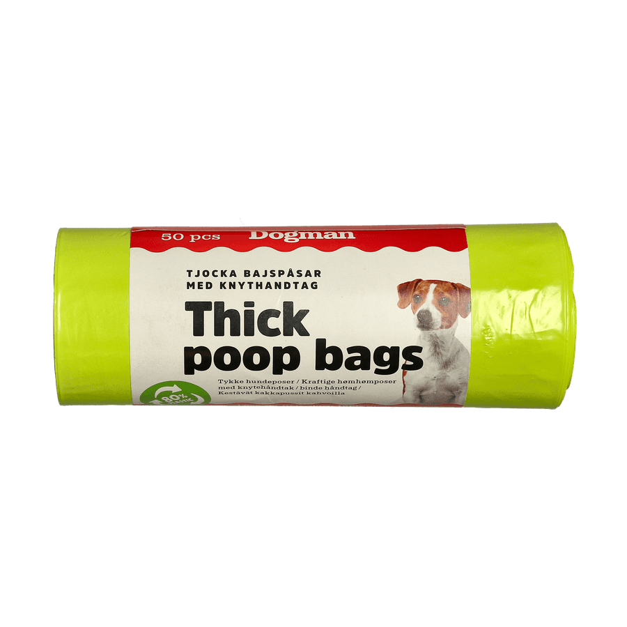 Bajspåsar med handtag 50p