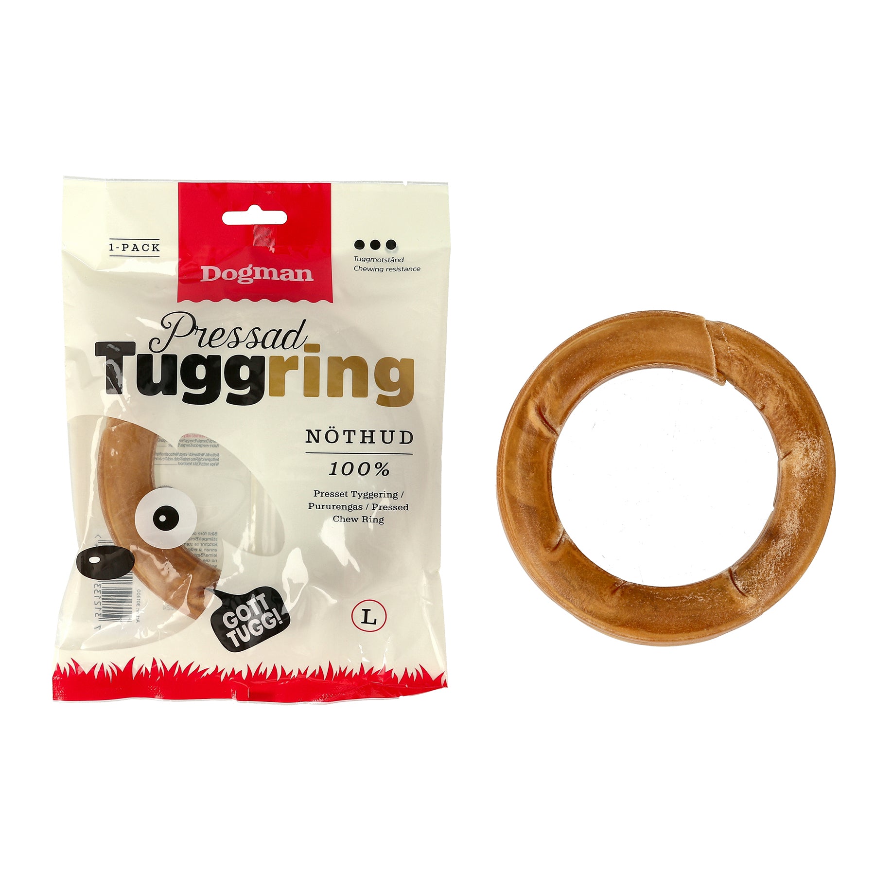 Dogman Tuggring Pressad Brun 15cm